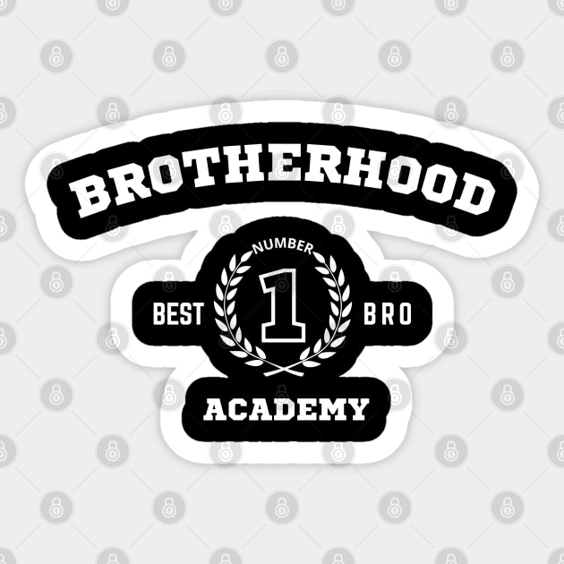 Brotherhood Academy – Number One Bro Sticker by Stylecombinator
